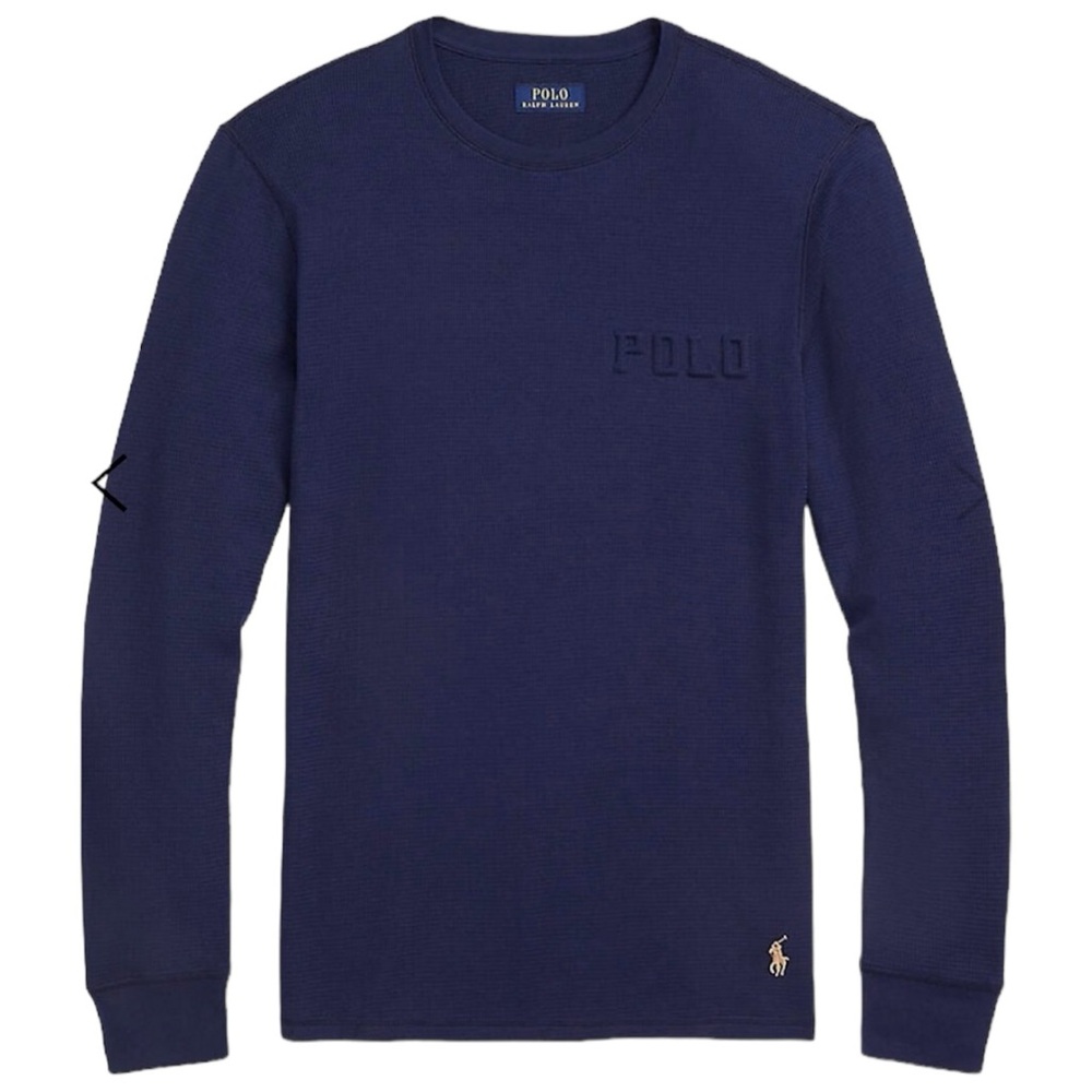 Navy Blue Ralph Lauren Long Sleeve Shirt (M)